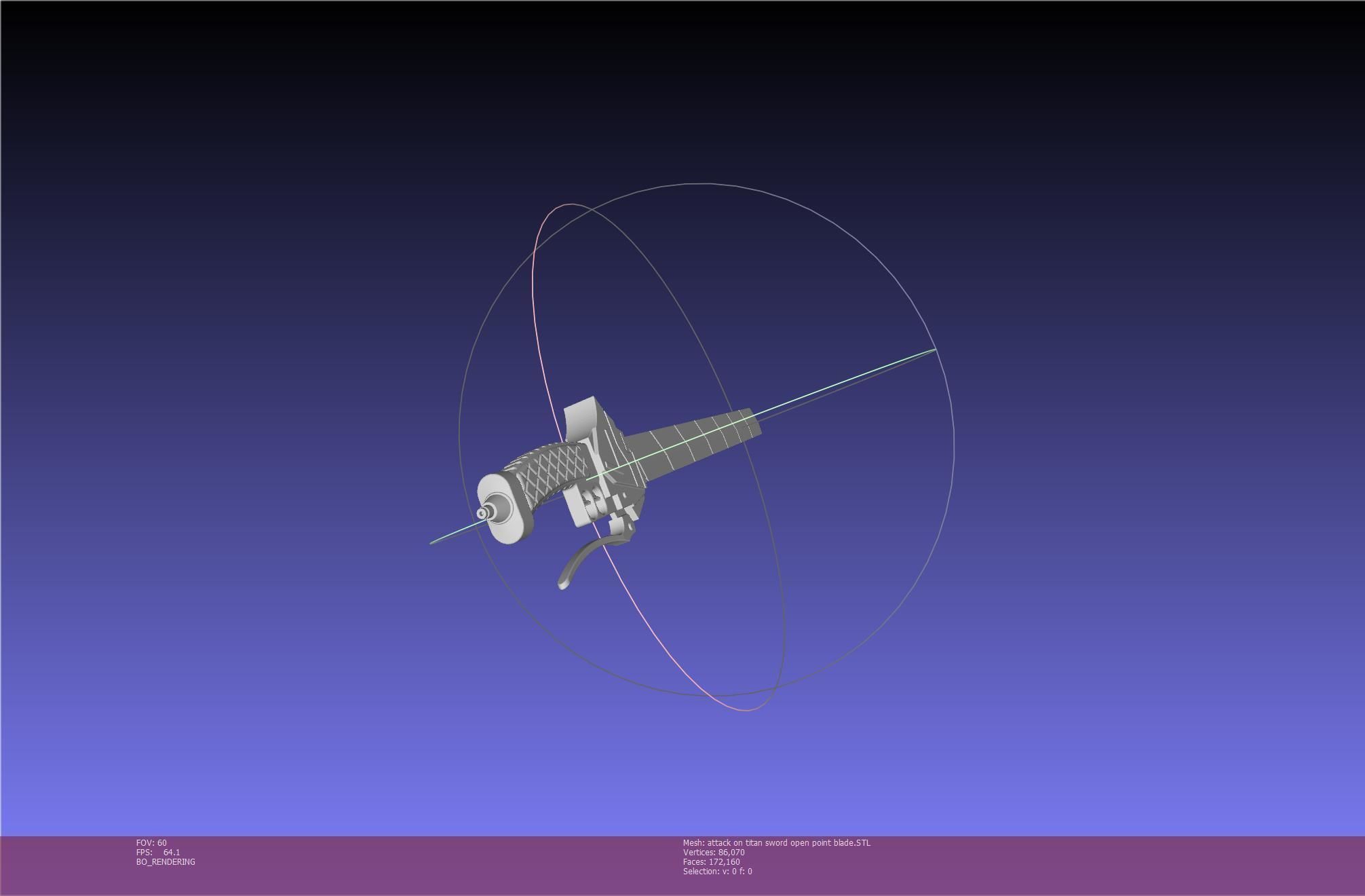 Attack On Titan Sword Basic Printable Replica 3D print model_62
