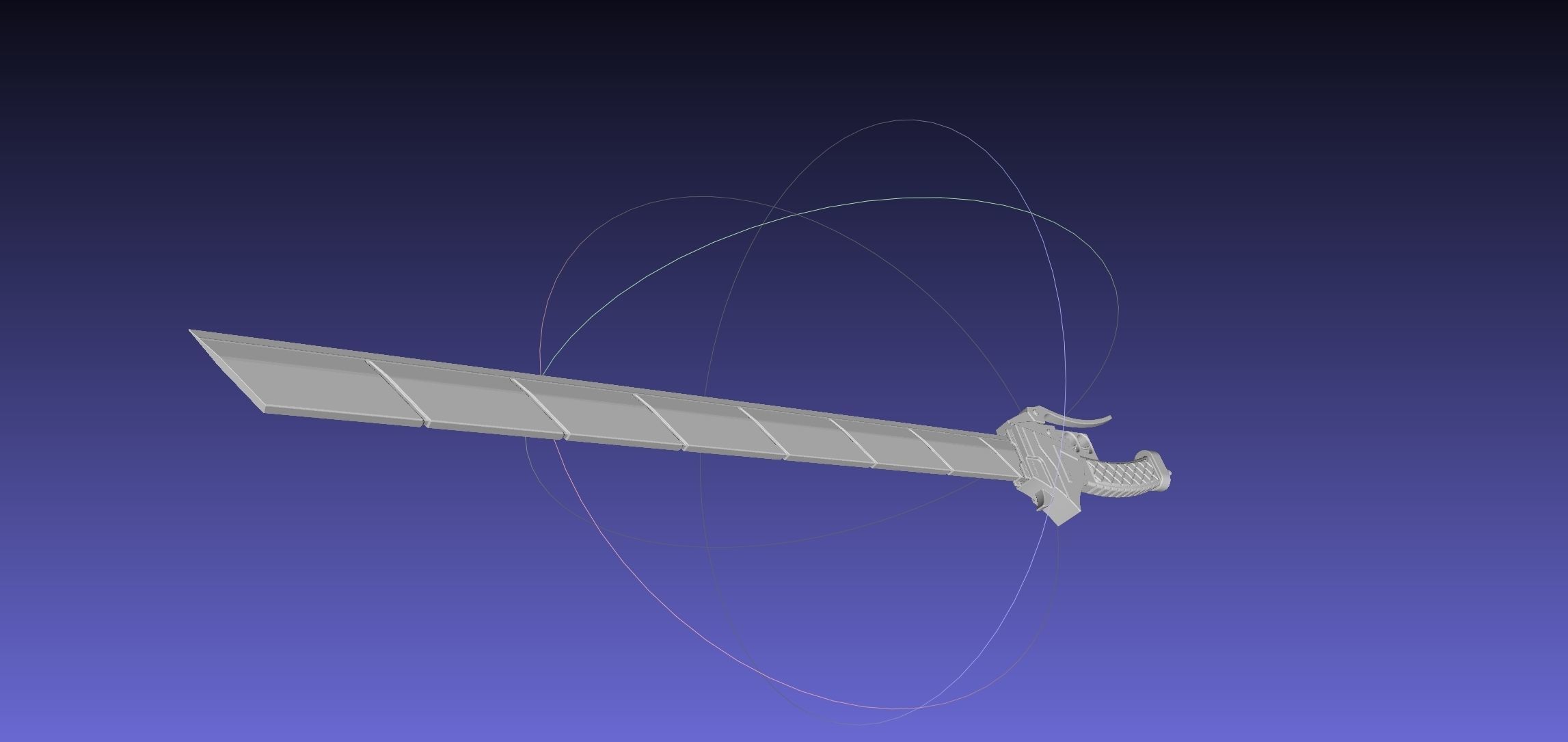 Attack On Titan Sword Basic Printable Replica 3D print model_11