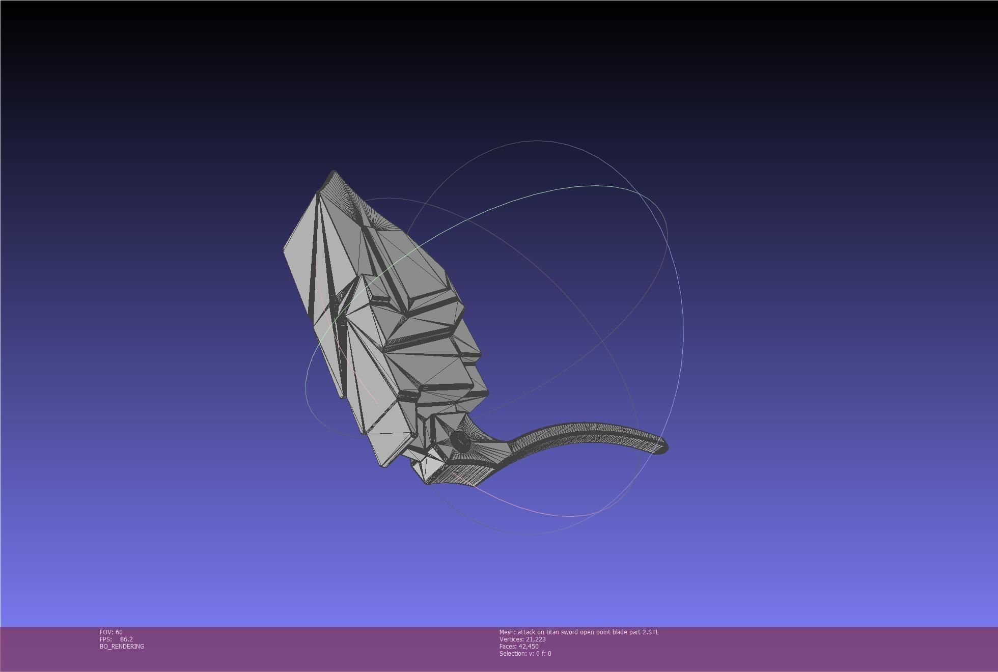 Attack On Titan Sword Basic Printable Replica 3D print model_106