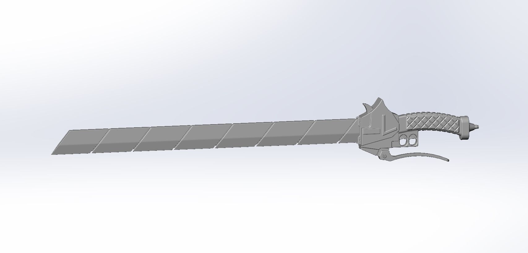 Attack On Titan Sword Basic Printable Replica 3D print model_47