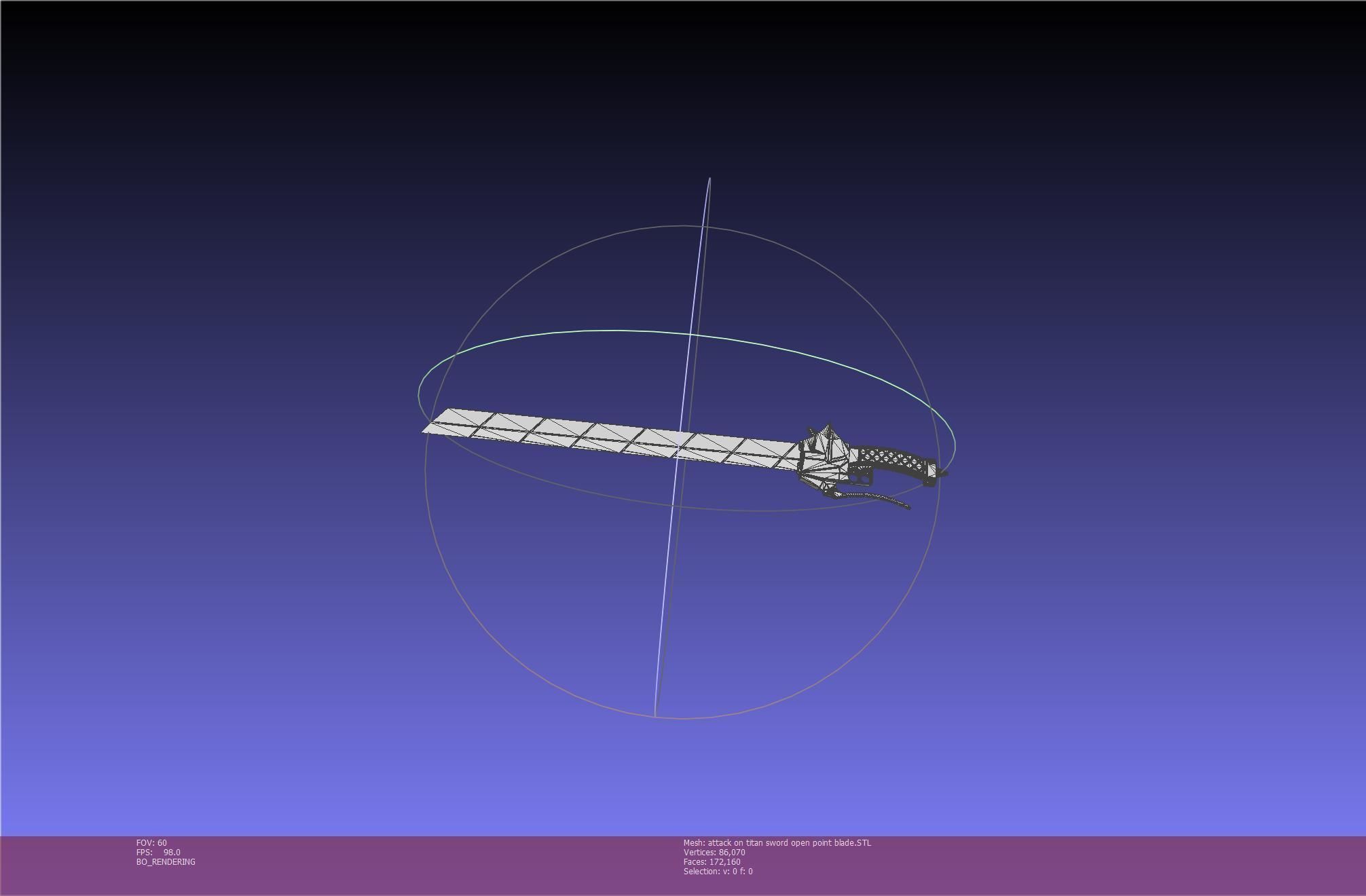 Attack On Titan Sword Basic Printable Replica 3D print model_86