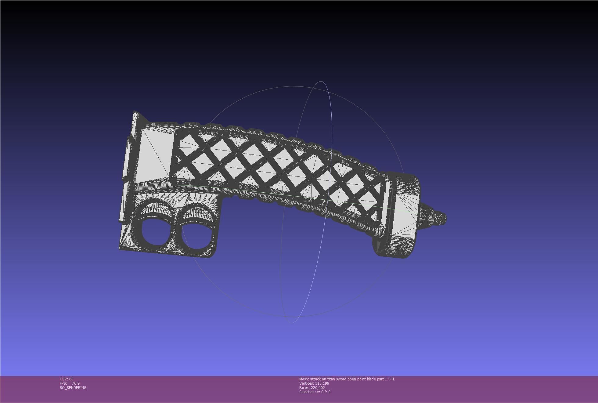 Attack On Titan Sword Basic Printable Replica 3D print model_101