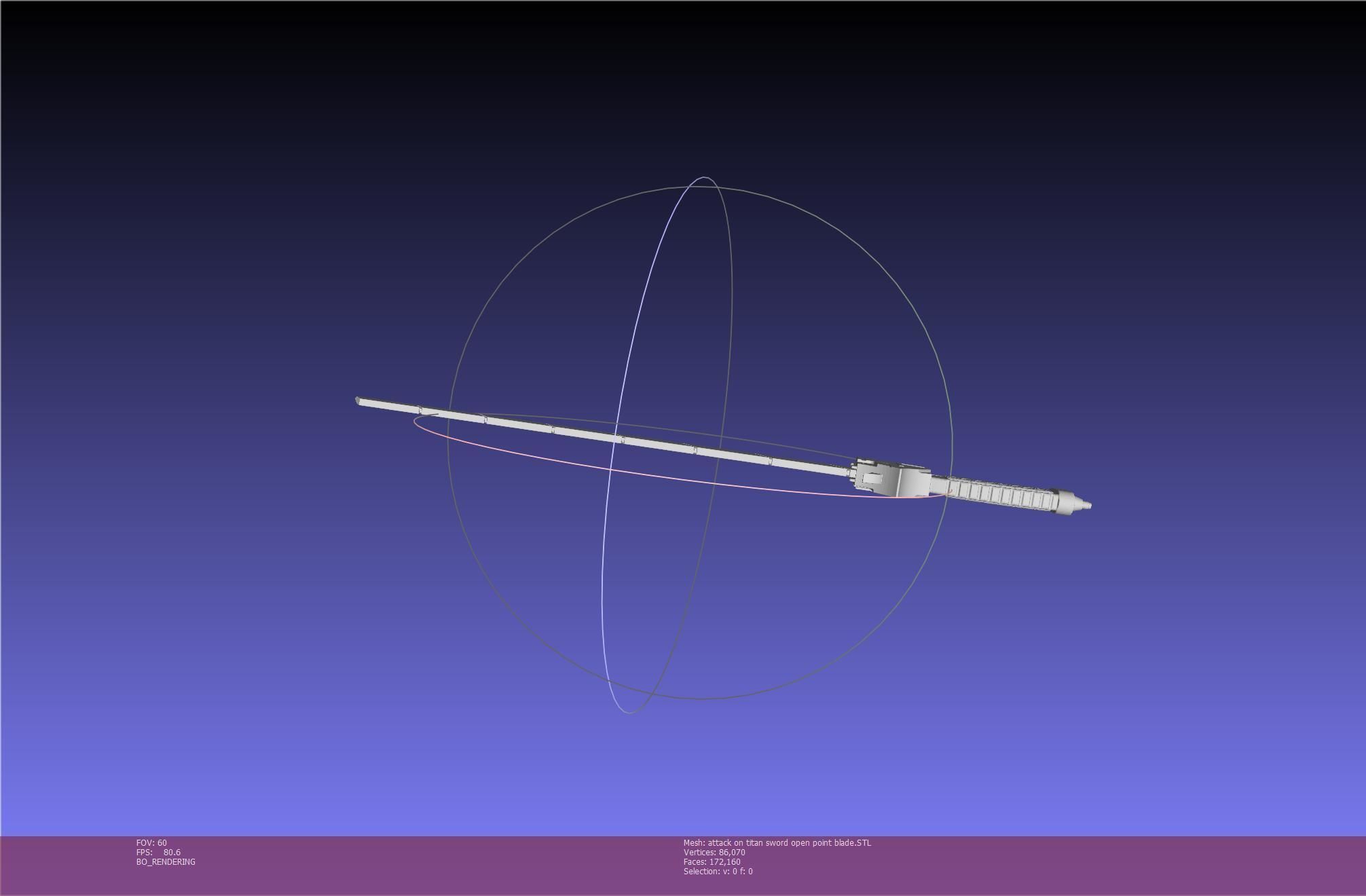 Attack On Titan Sword Basic Printable Replica 3D print model_65