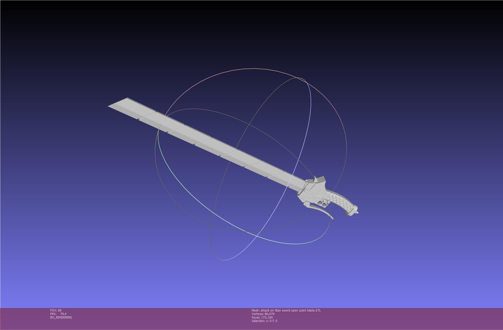 Attack On Titan Sword Basic Printable Replica 3D print model_74