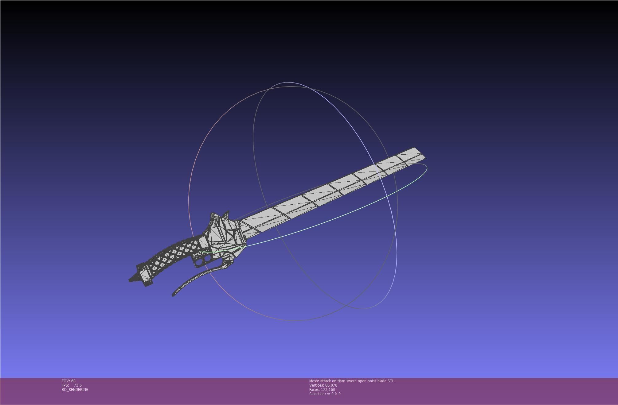 Attack On Titan Sword Basic Printable Replica 3D print model_52