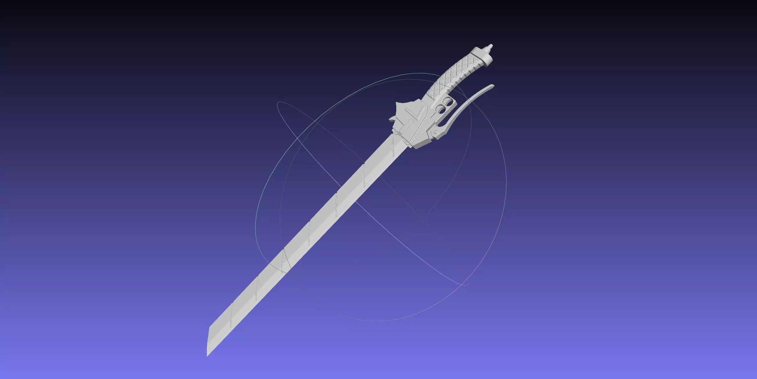 Attack On Titan Sword Basic Printable Replica 3D print model_0