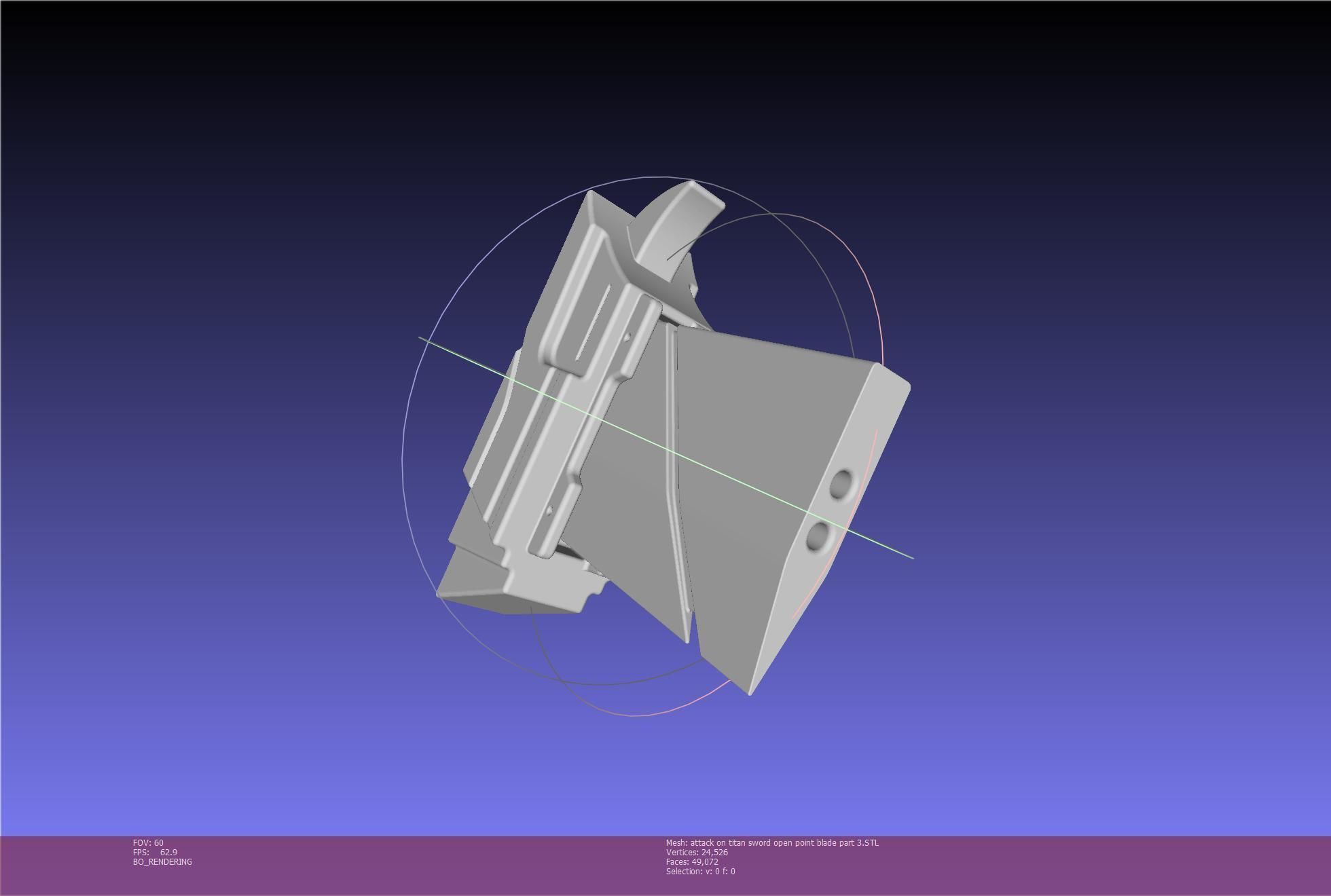 Attack On Titan Sword Basic Printable Replica 3D print model_107