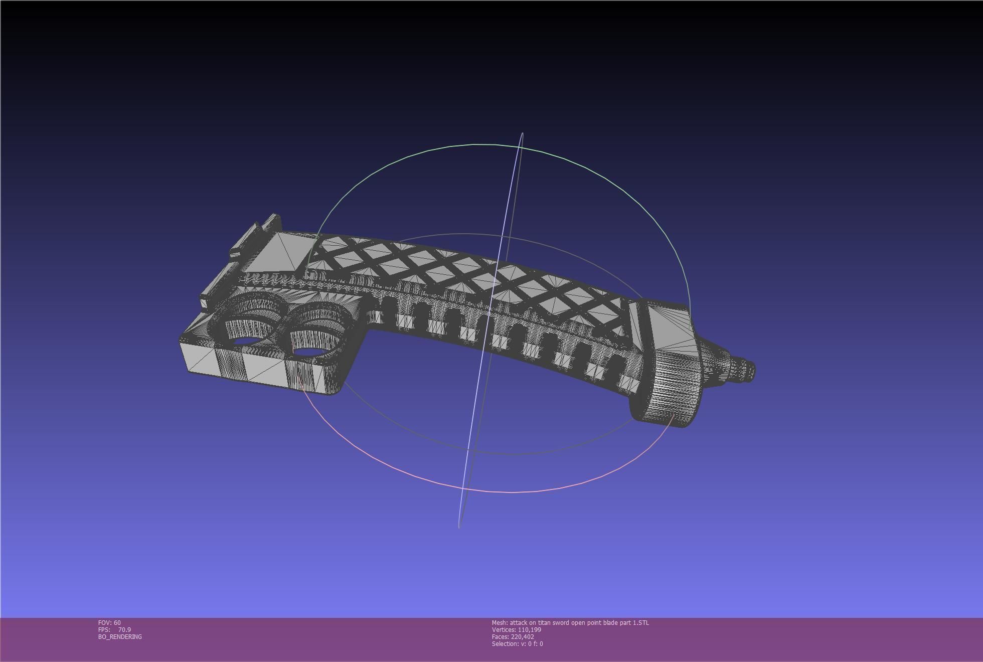 Attack On Titan Sword Basic Printable Replica 3D print model_100