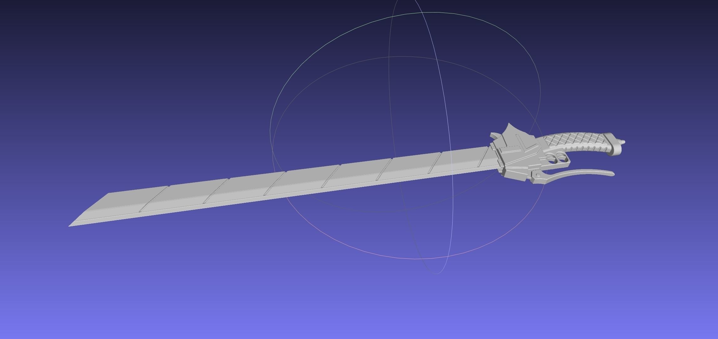 Attack On Titan Sword Basic Printable Replica 3D print model_15