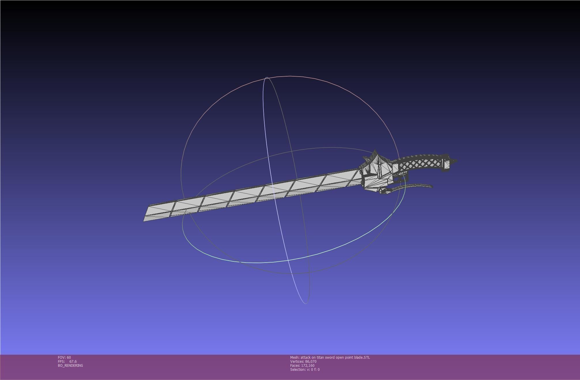 Attack On Titan Sword Basic Printable Replica 3D print model_49