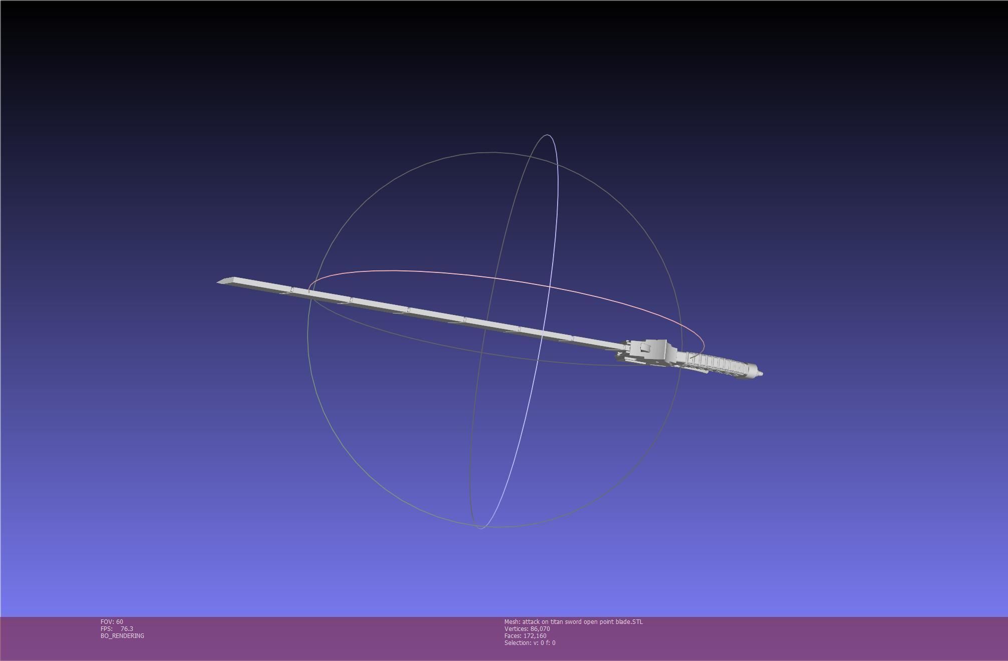 Attack On Titan Sword Basic Printable Replica 3D print model_66