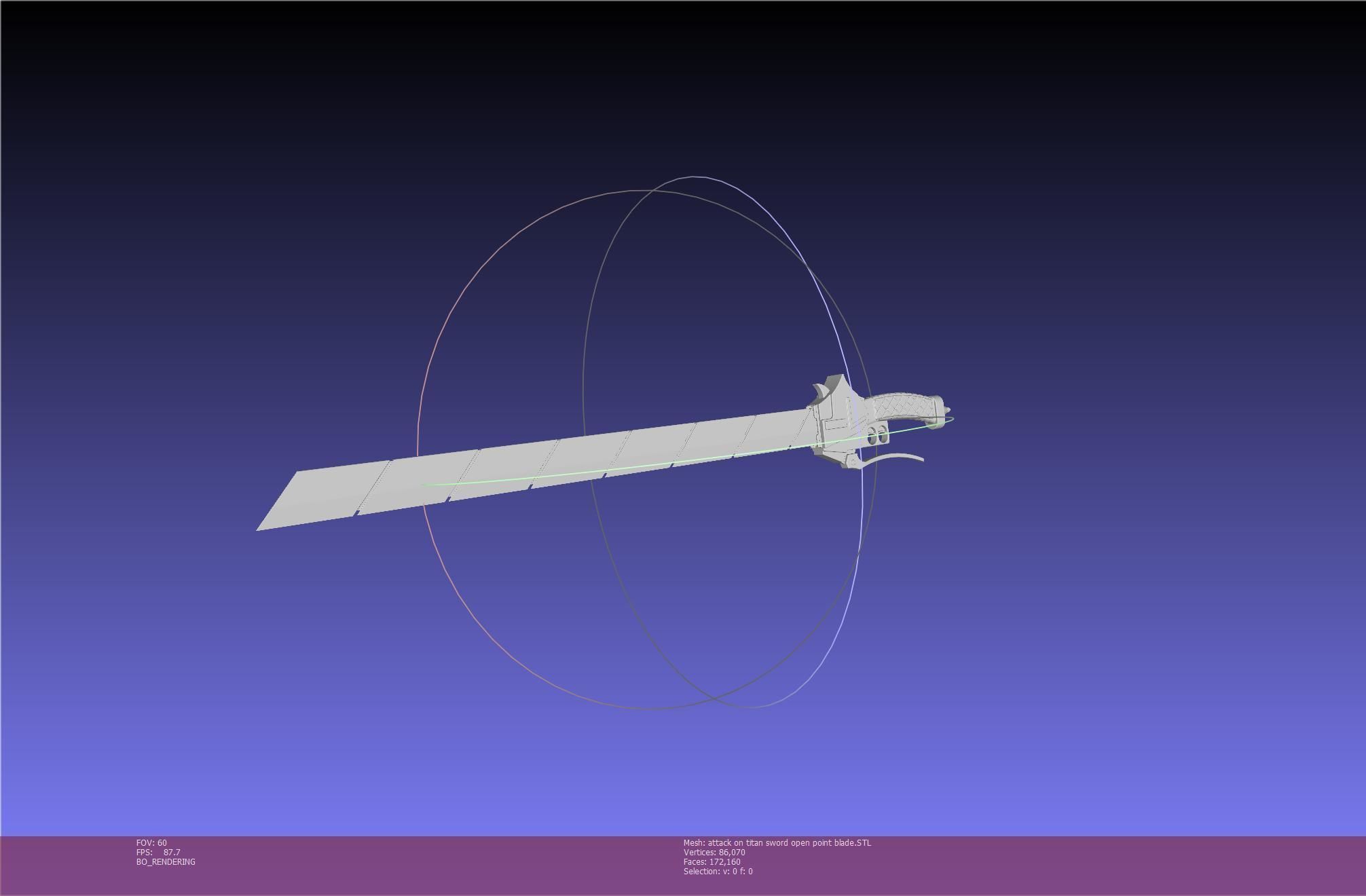 Attack On Titan Sword Basic Printable Replica 3D print model_51