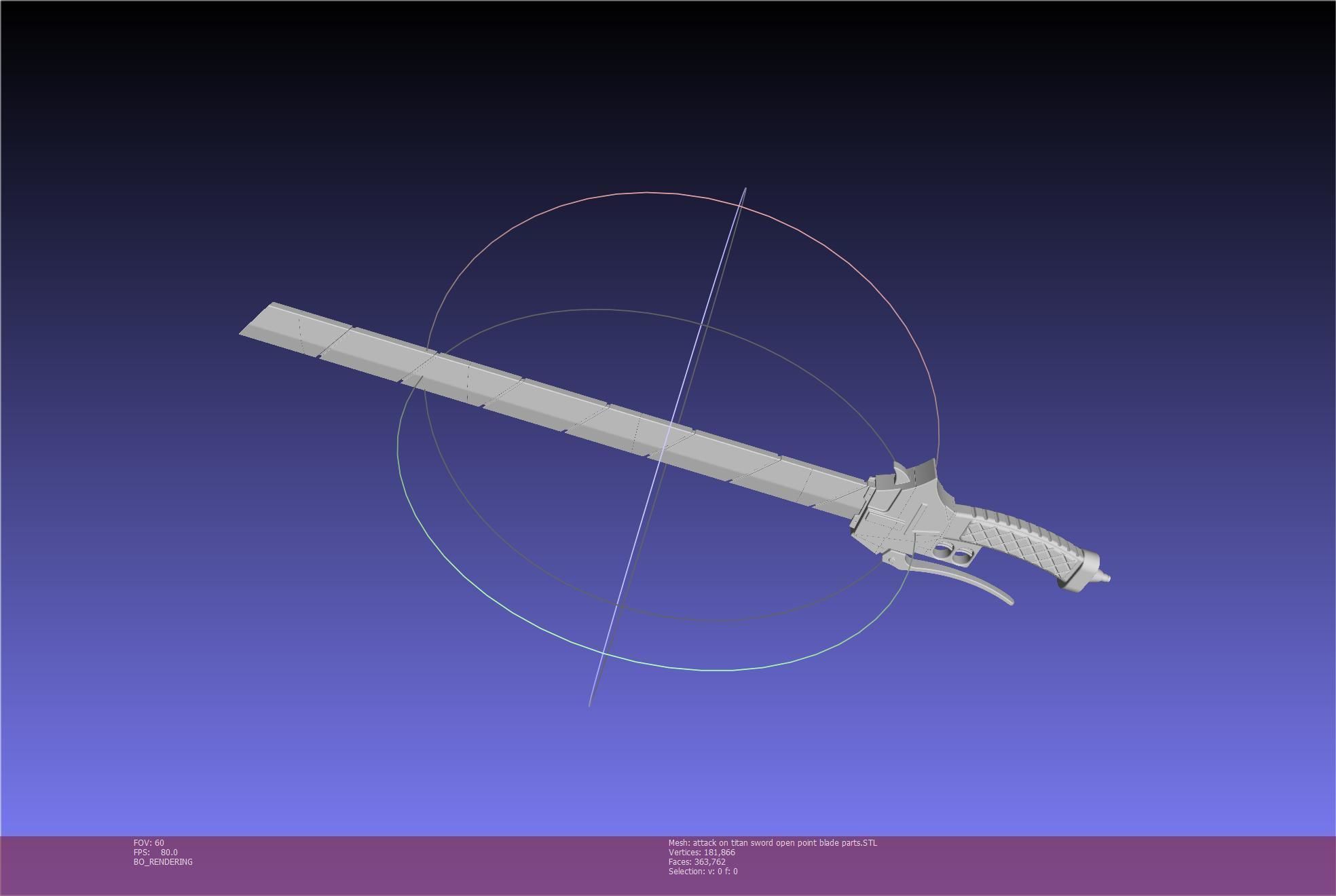 Attack On Titan Sword Basic Printable Replica 3D print model_93