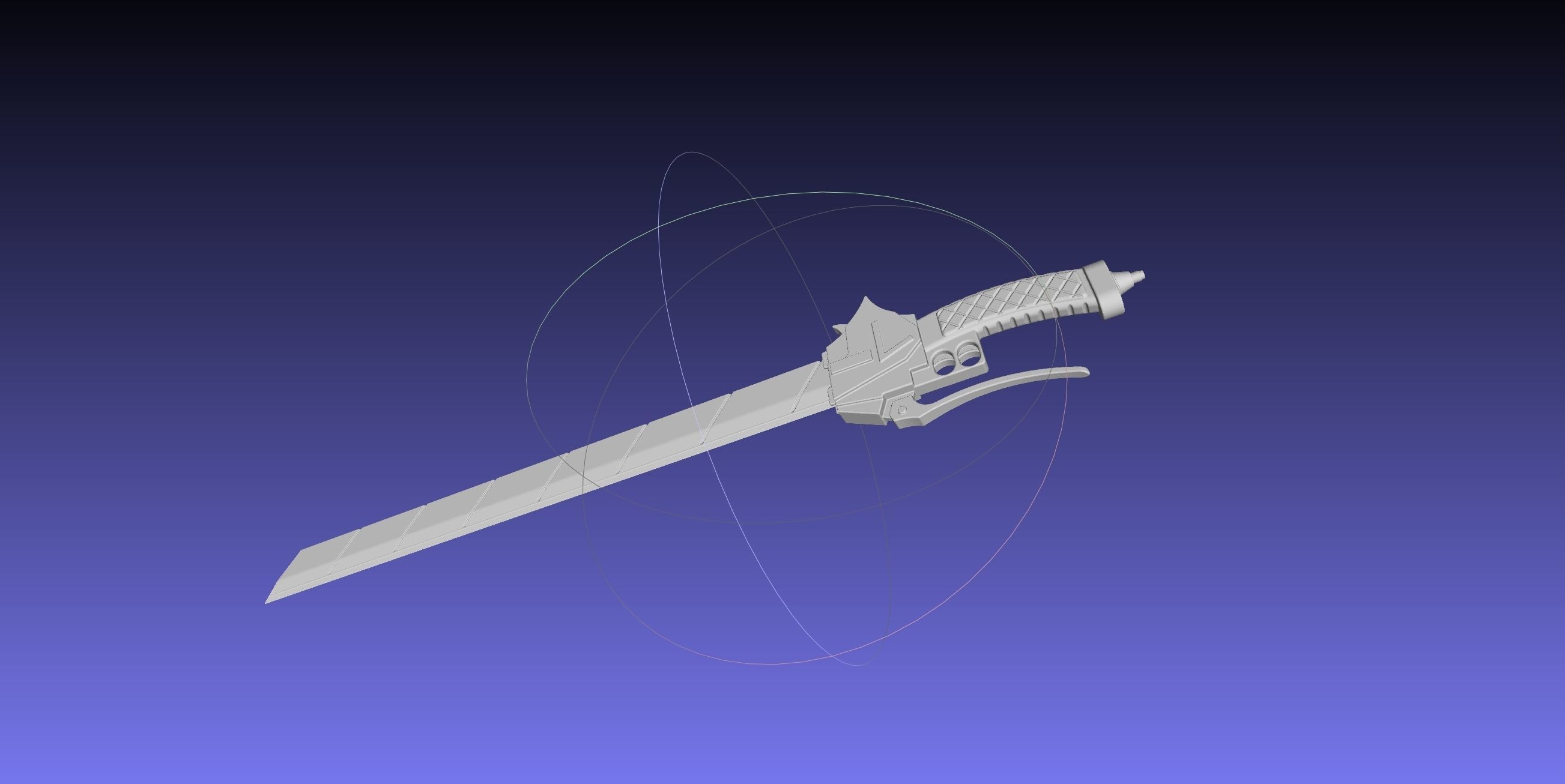 Attack On Titan Sword Basic Printable Replica 3D print model_12