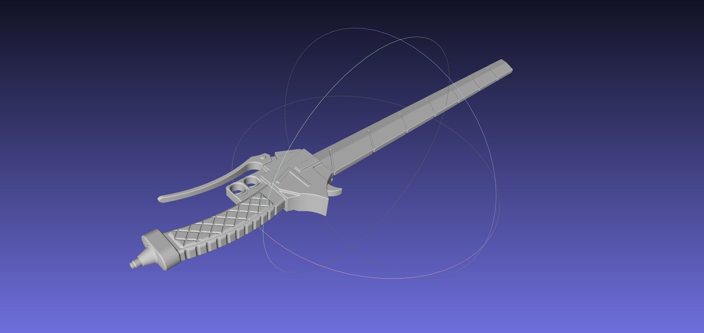 Attack On Titan Sword Basic Printable Replica 3D print model_42