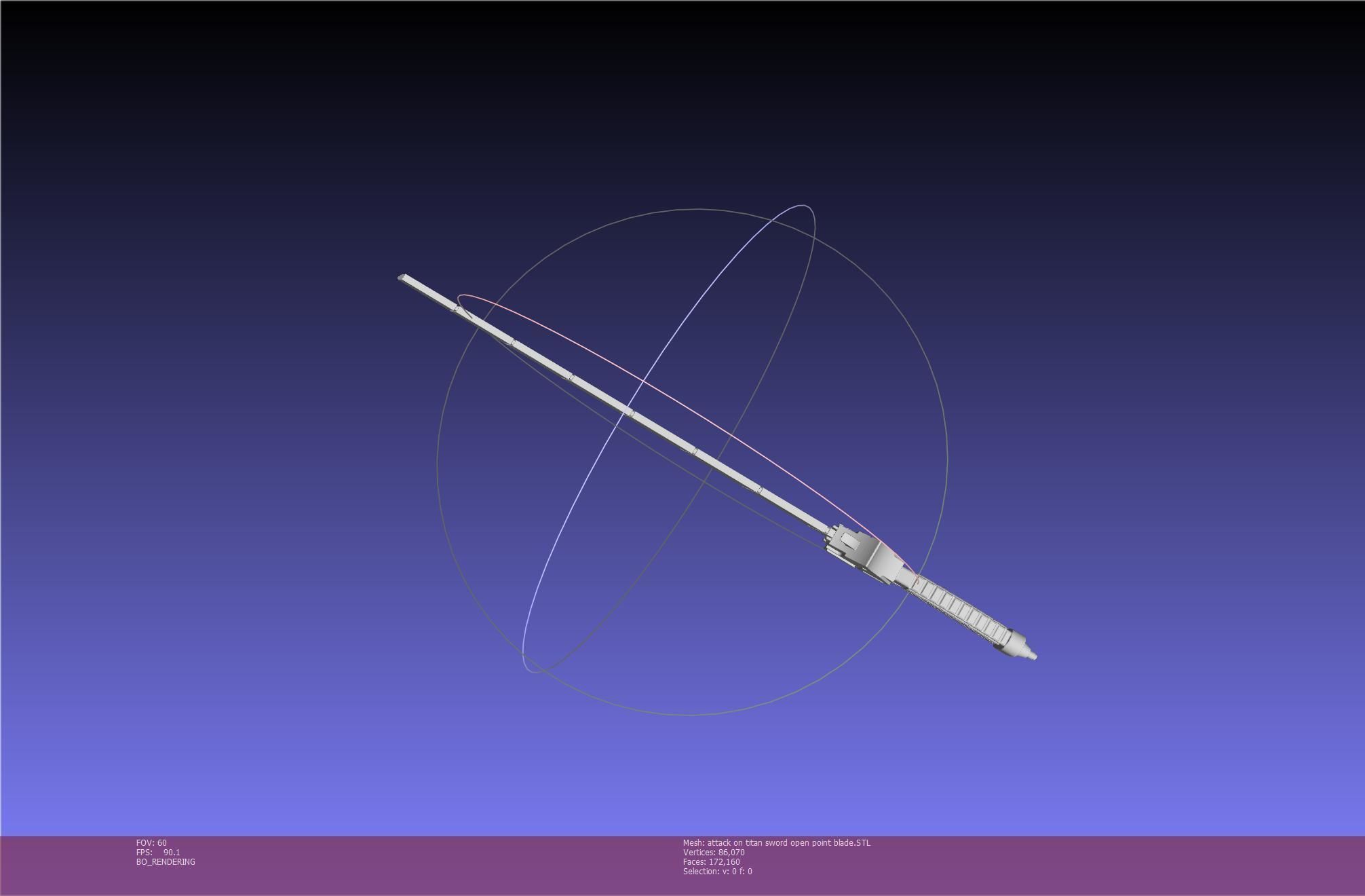 Attack On Titan Sword Basic Printable Replica 3D print model_73