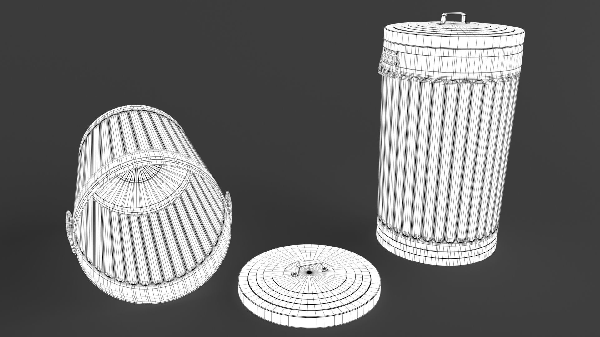 trash can 3D model_5