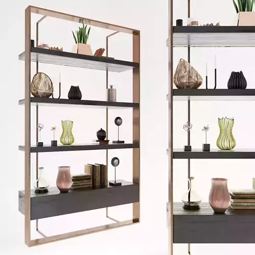 Shelf 3D model bookcase