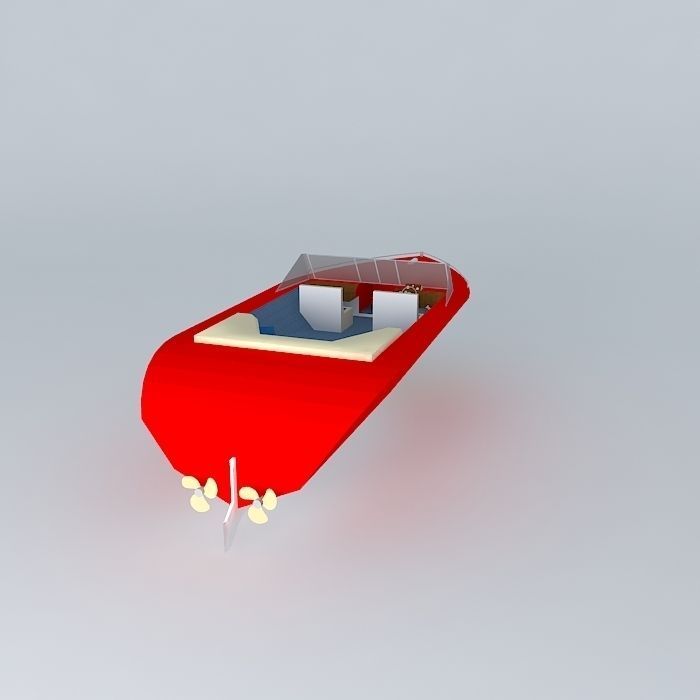 SPEED BOAT 3D model_1