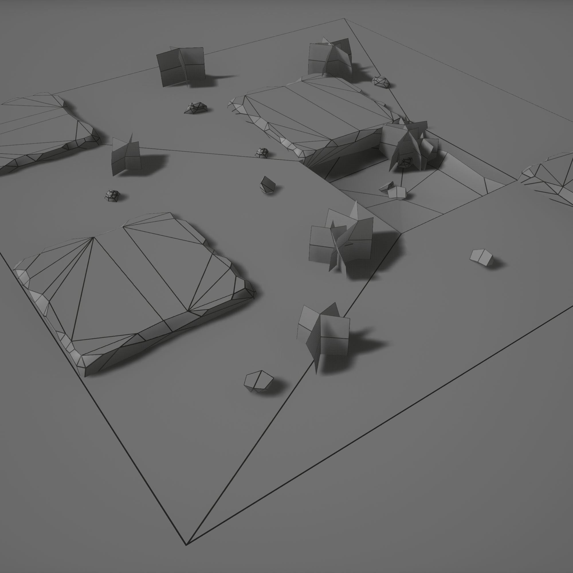 Stone Floor Free low-poly 3D model_1