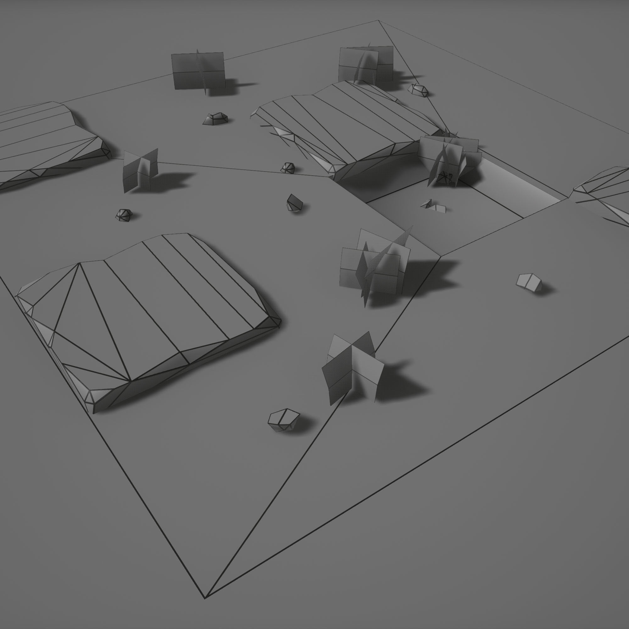 Stone Floor Free low-poly 3D model_4