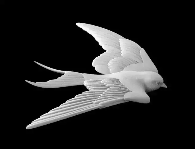 Sparrow paper dove 3D print model