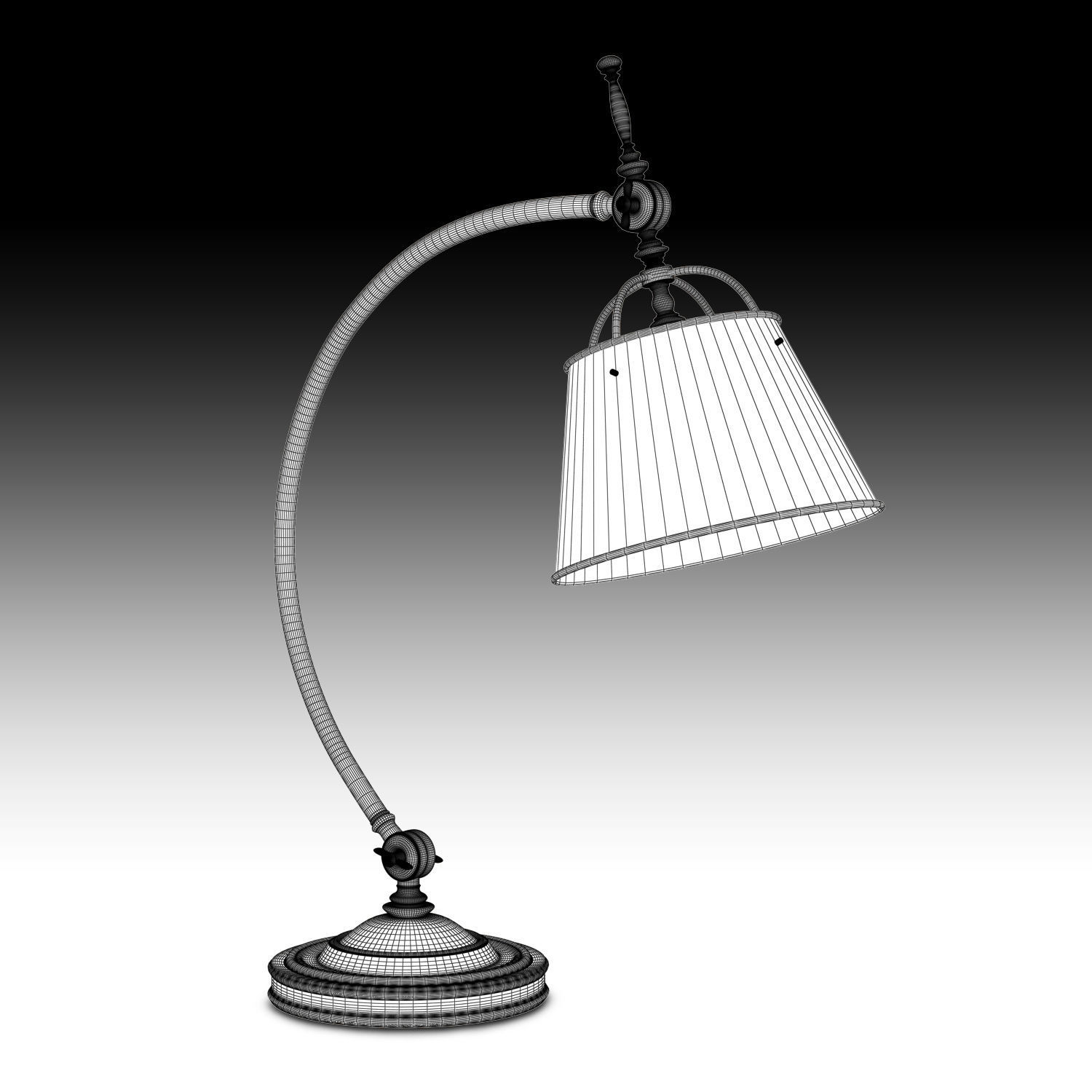 Griffiths and Griffiths 77825 brass desk lamp 3D model_3