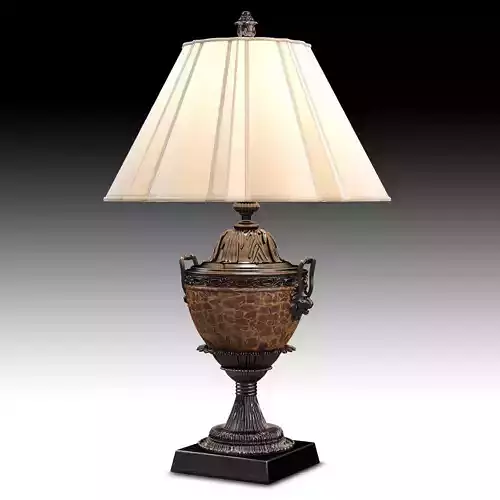 Griffiths and Griffiths 77827 antique crackle bronze lamp