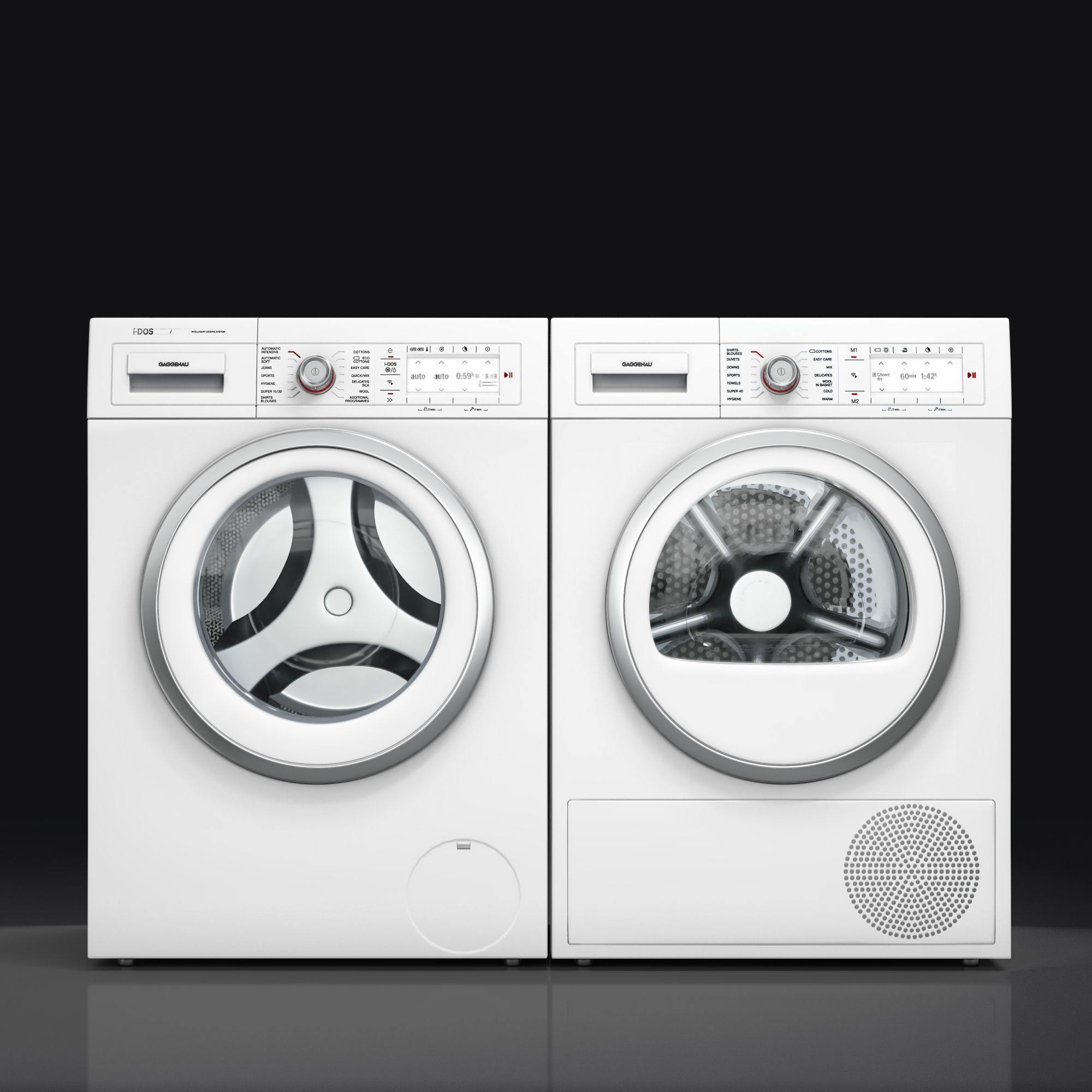 Gaggenau 200 series WM260163 and Gaggenau WT260101 3D model_2