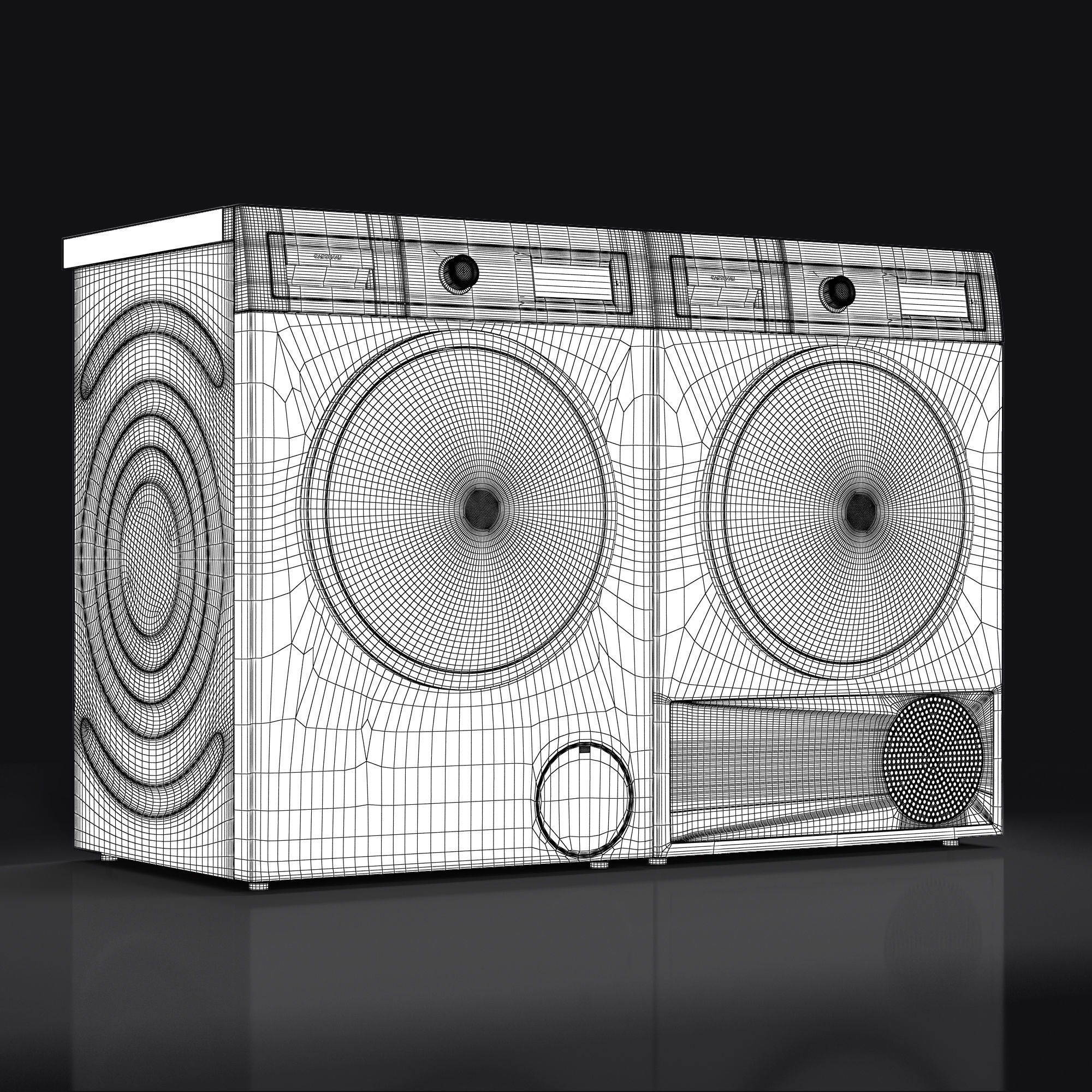 Gaggenau 200 series WM260163 and Gaggenau WT260101 3D model_6