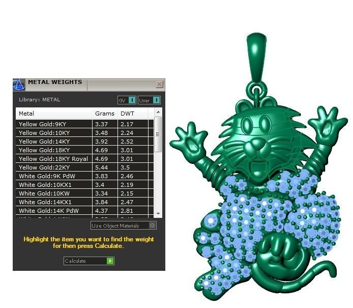 cat jewelry  Free 3D print model_4