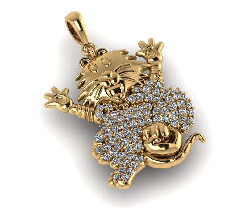 cat jewelry  Free 3D print model_2