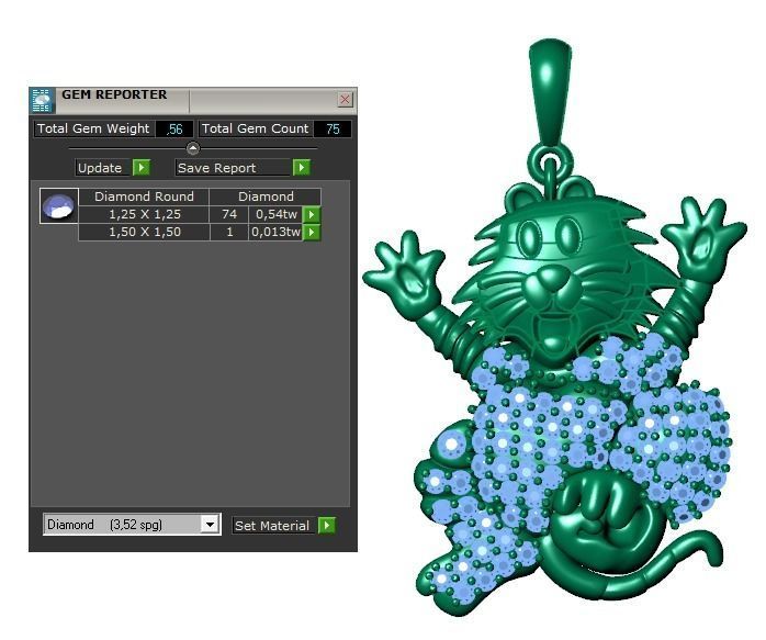 cat jewelry  Free 3D print model_3