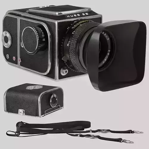 Kiev-88 film camera with strap