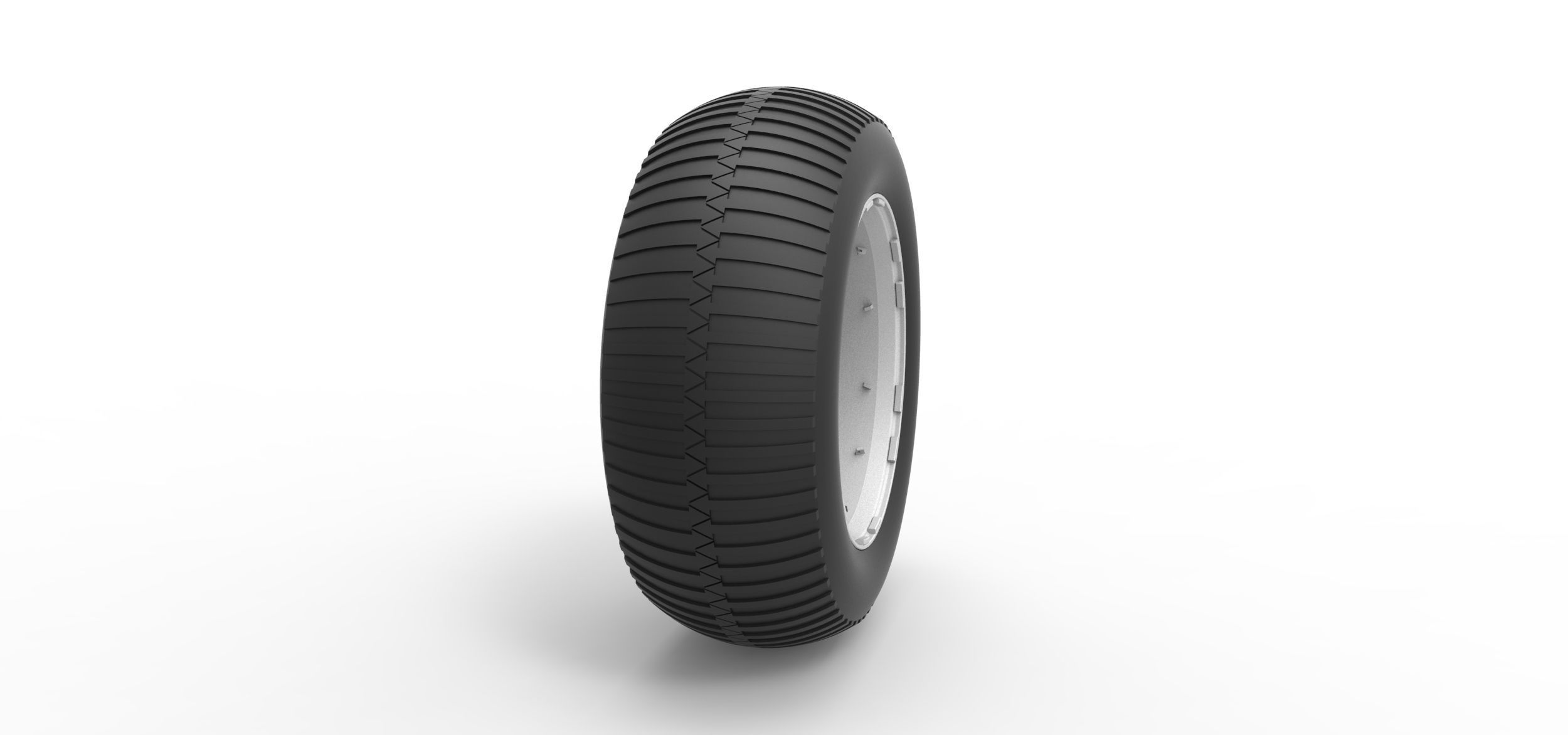 Wheel from vintage monster truck Scale 1 to 25 3D print model_2