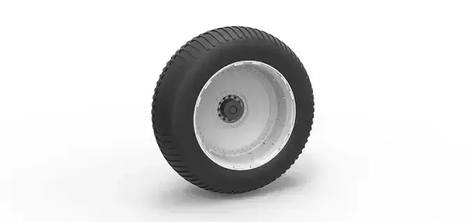 Wheel from vintage monster truck Scale 1 to 25