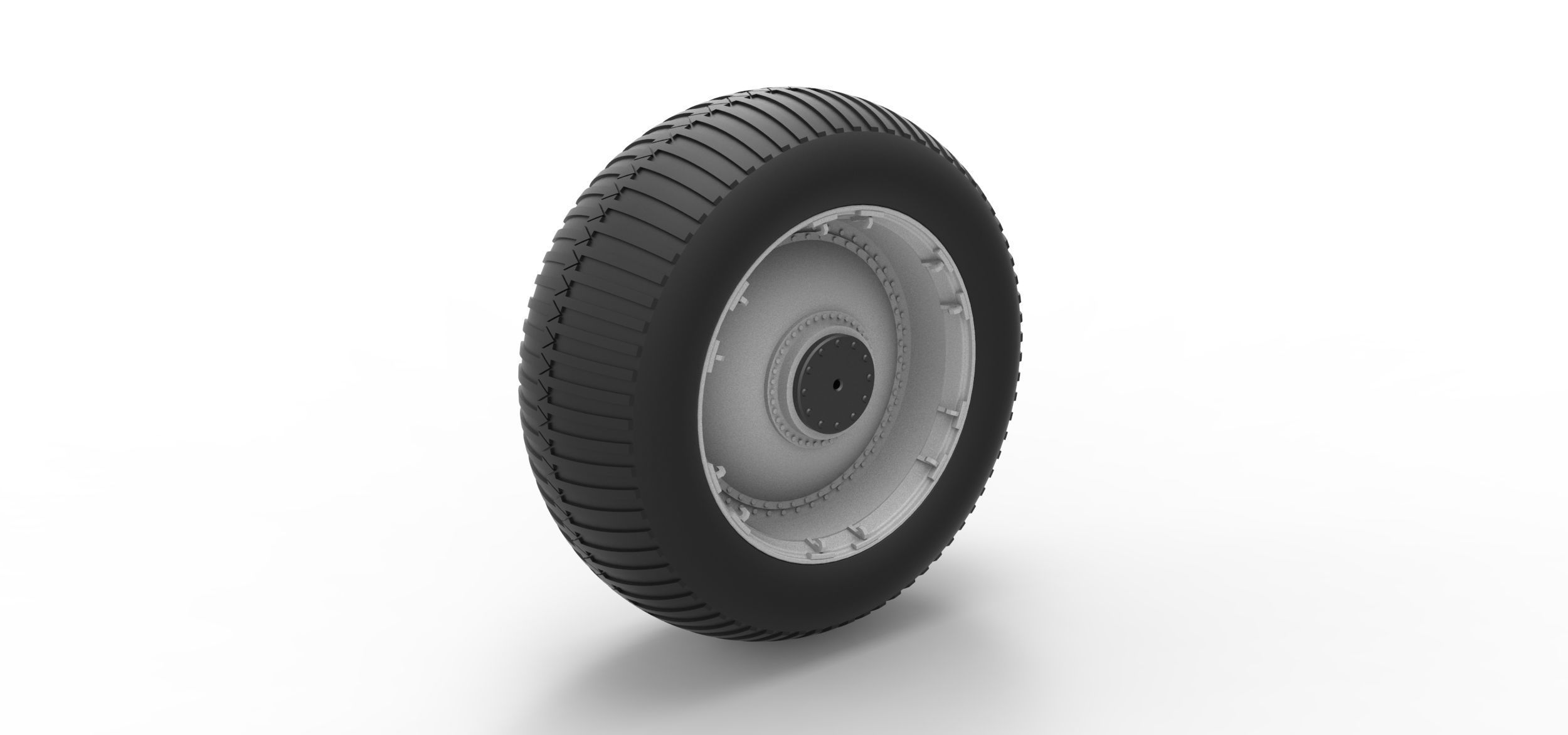 Wheel from vintage monster truck Scale 1 to 25 3D print model_7