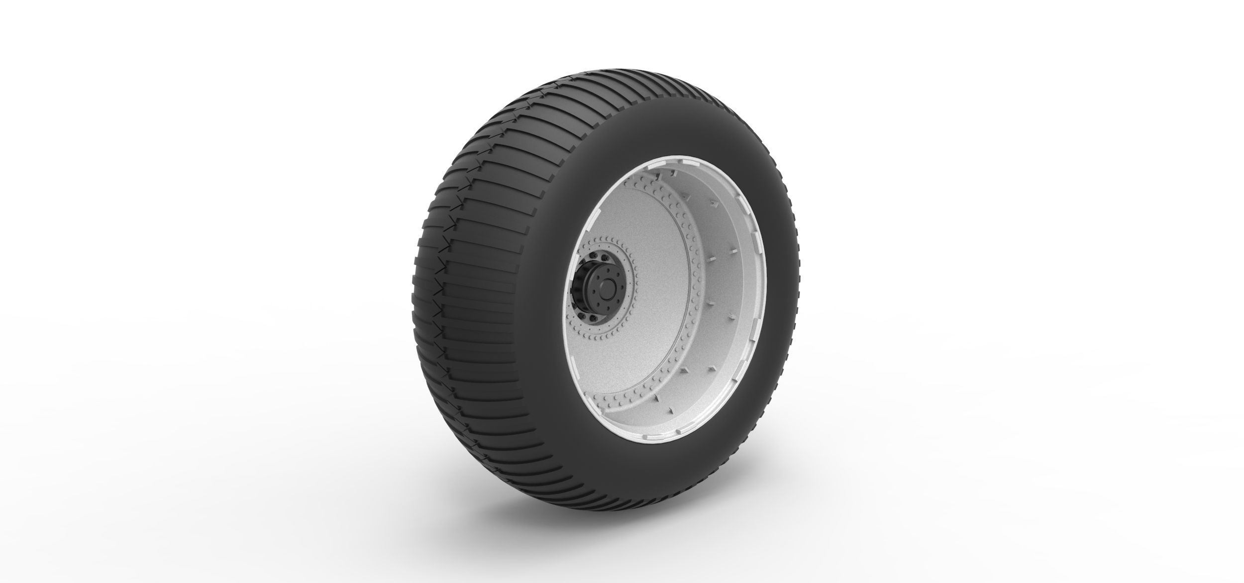 Wheel from vintage monster truck Scale 1 to 25 3D print model_1