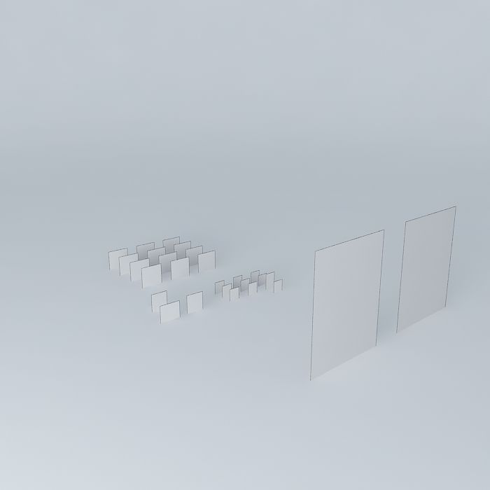 Texture 1 two squares Free 3D model_4
