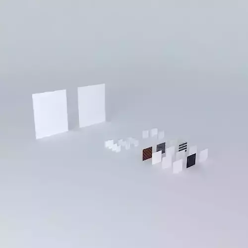 Texture 1 two squares Free 3D model