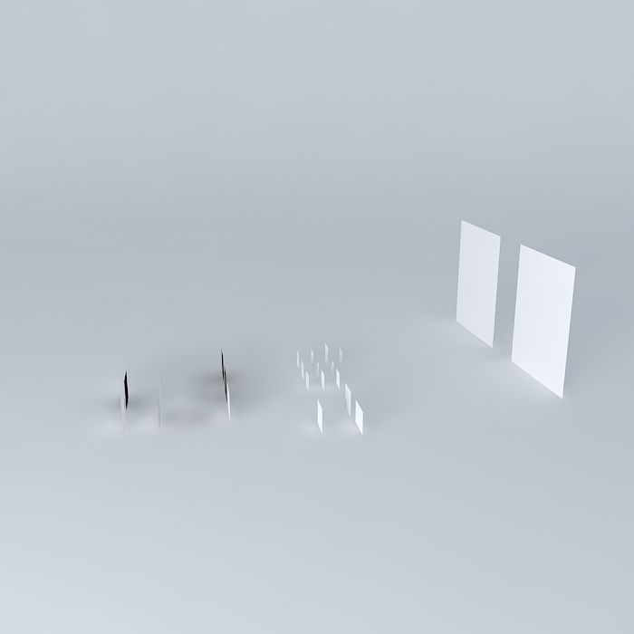 Texture 1 two squares Free 3D model_2