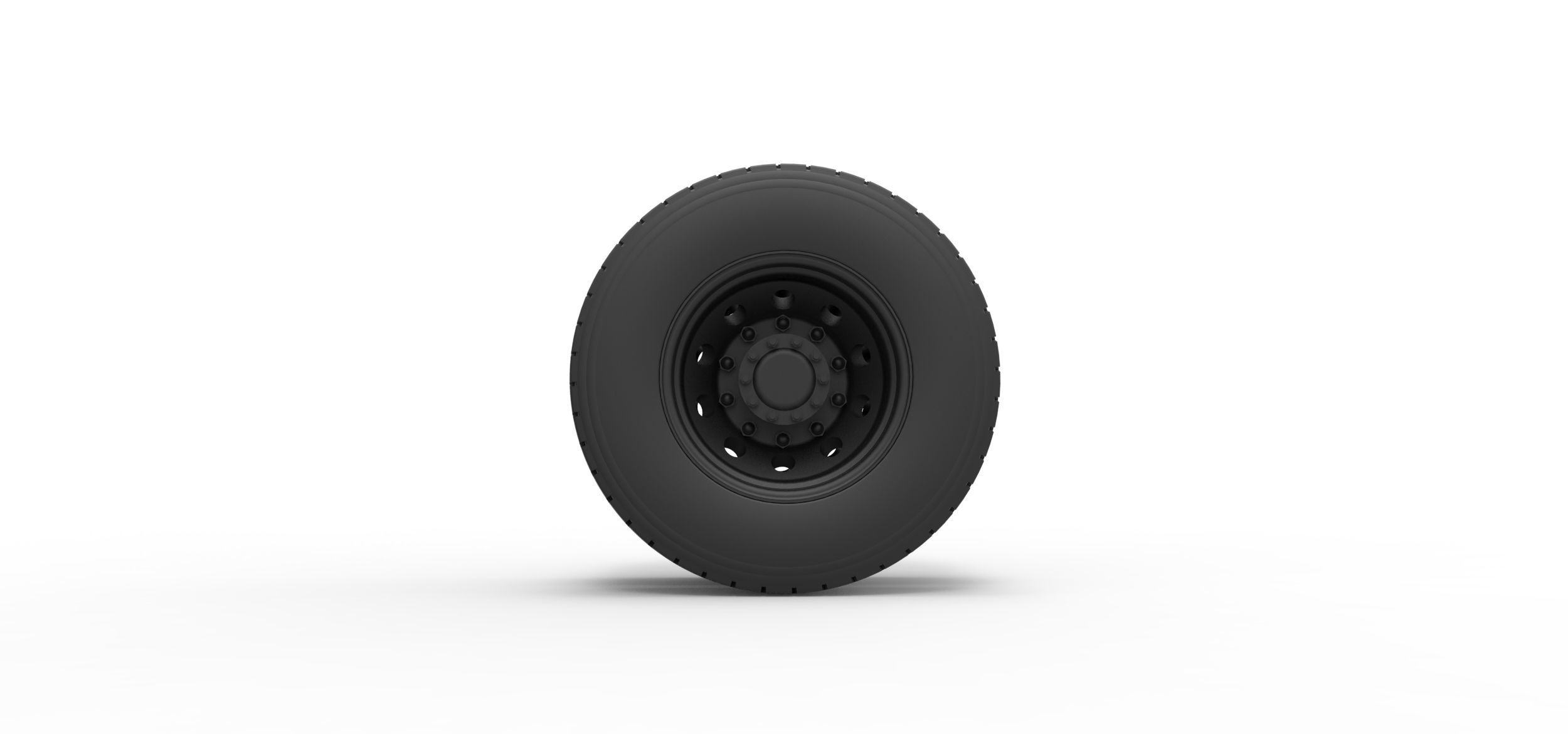  Rear wheel from truck 3D print model_4