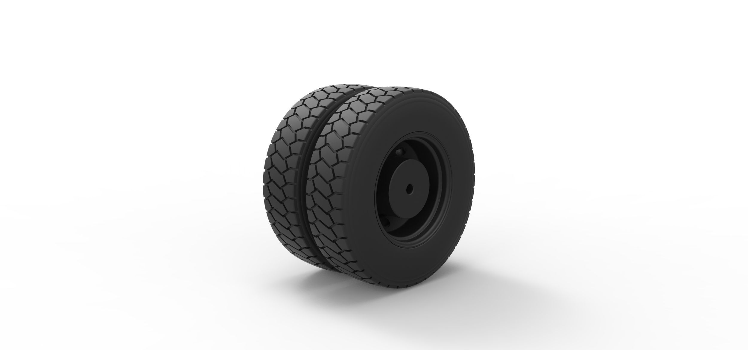  Rear wheel from truck 3D print model_3