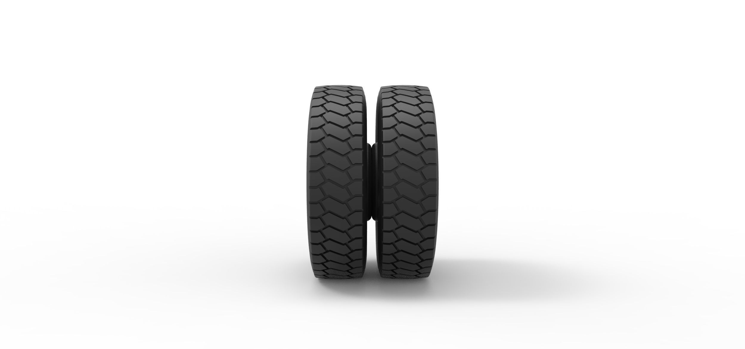  Rear wheel from truck 3D print model_2