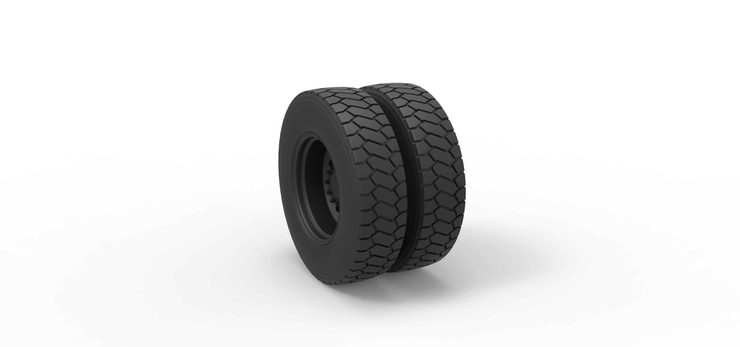  Rear wheel from truck 3D print model_1