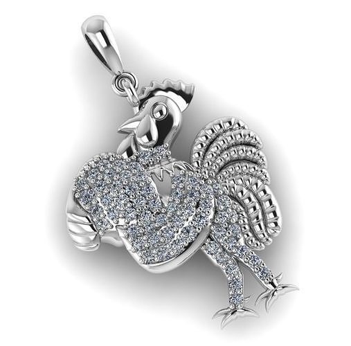 rooster diamond Free 3D print model