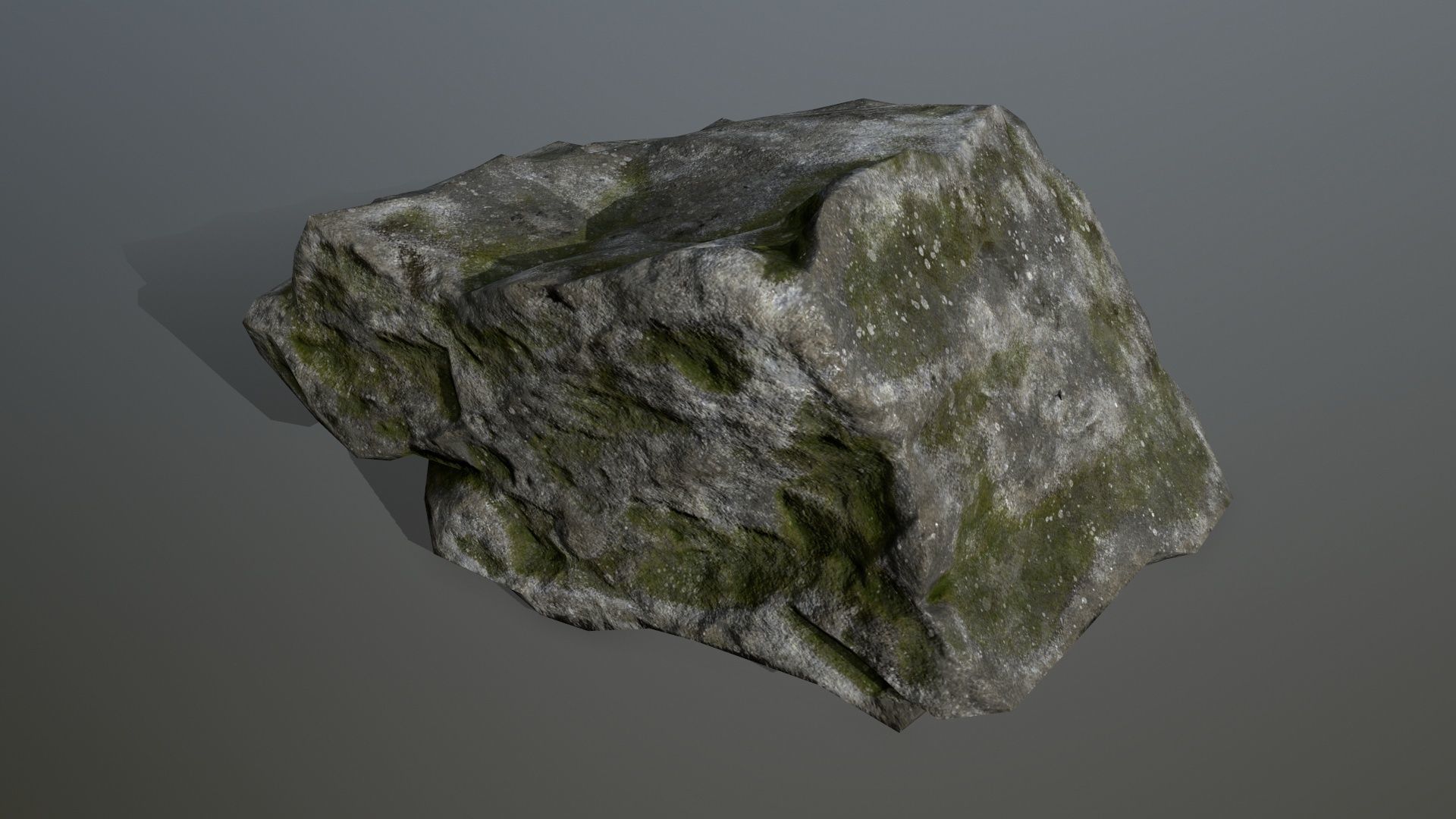 forest rocks set Low-poly 3D model_5