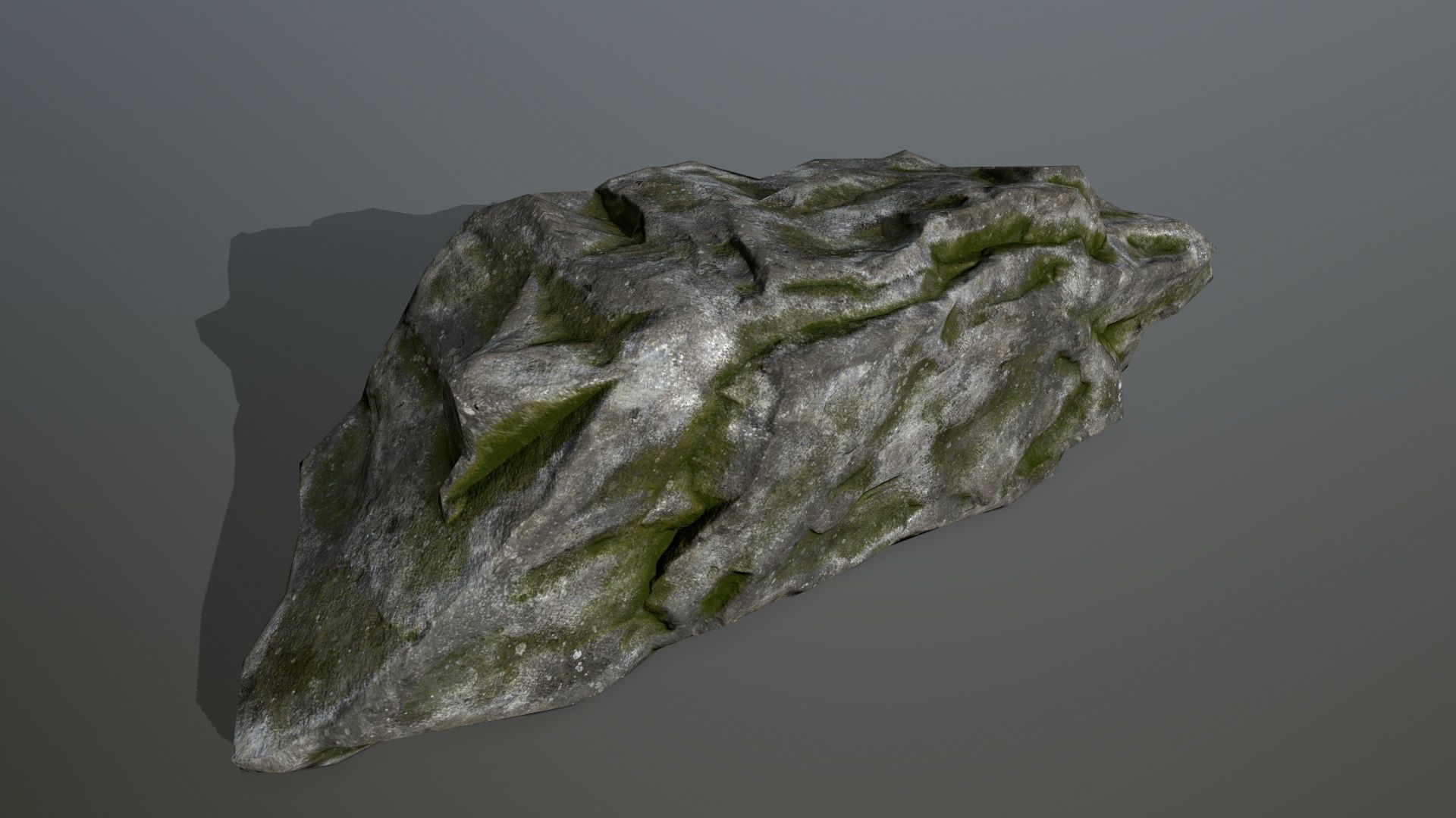 forest rocks set Low-poly 3D model_3