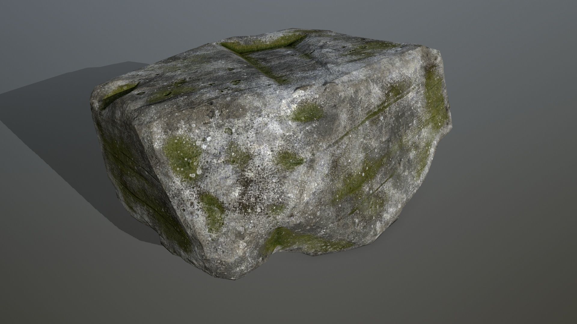 forest rocks set Low-poly 3D model_9