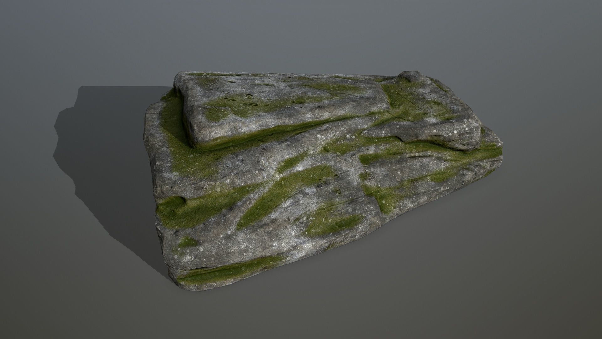 forest rocks set Low-poly 3D model_8